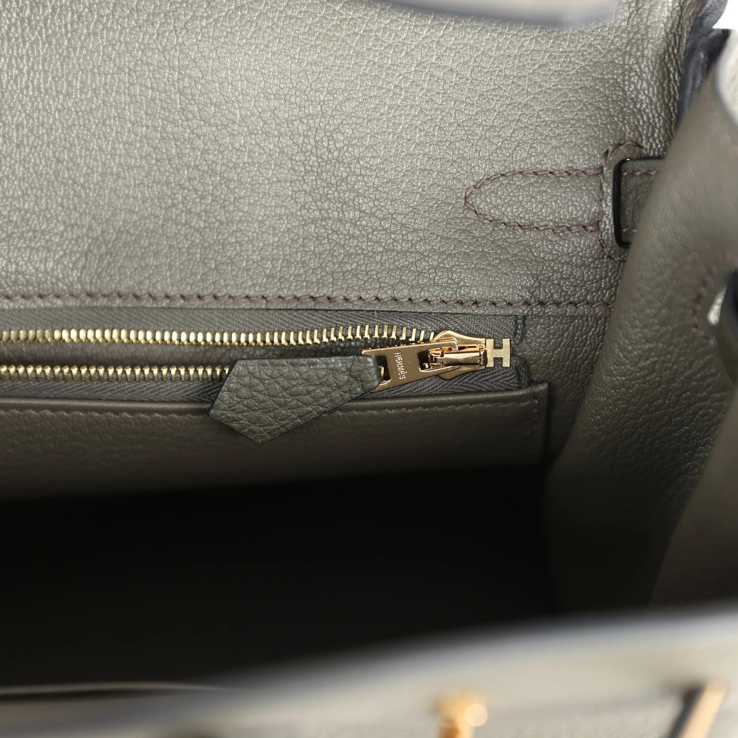 Hermes Birkin 25 Vert de Gris Togo Gold Hardware