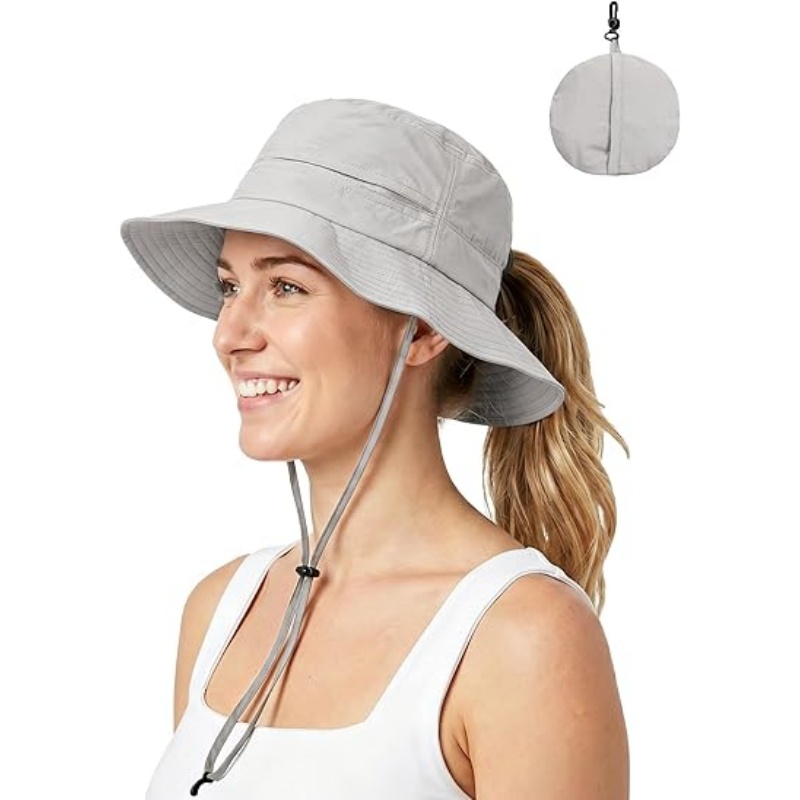 Womens Ponytail Sun Hat