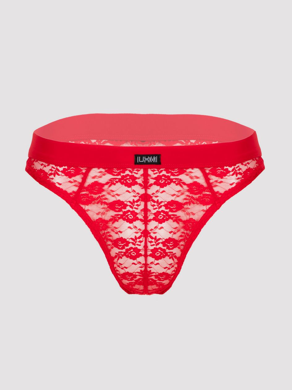 LHM Red Lace Thong
