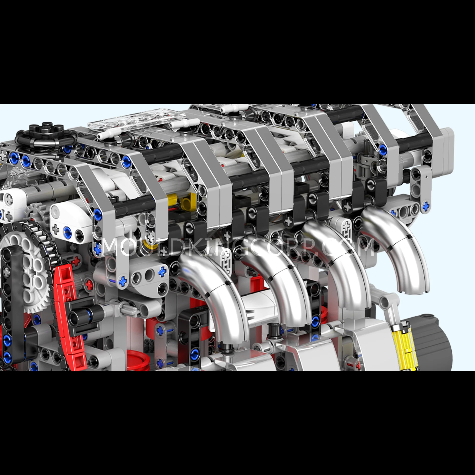 Mould King 10087 Motorised L4 Gasoline Engine Building Set | 1,787 Pcs