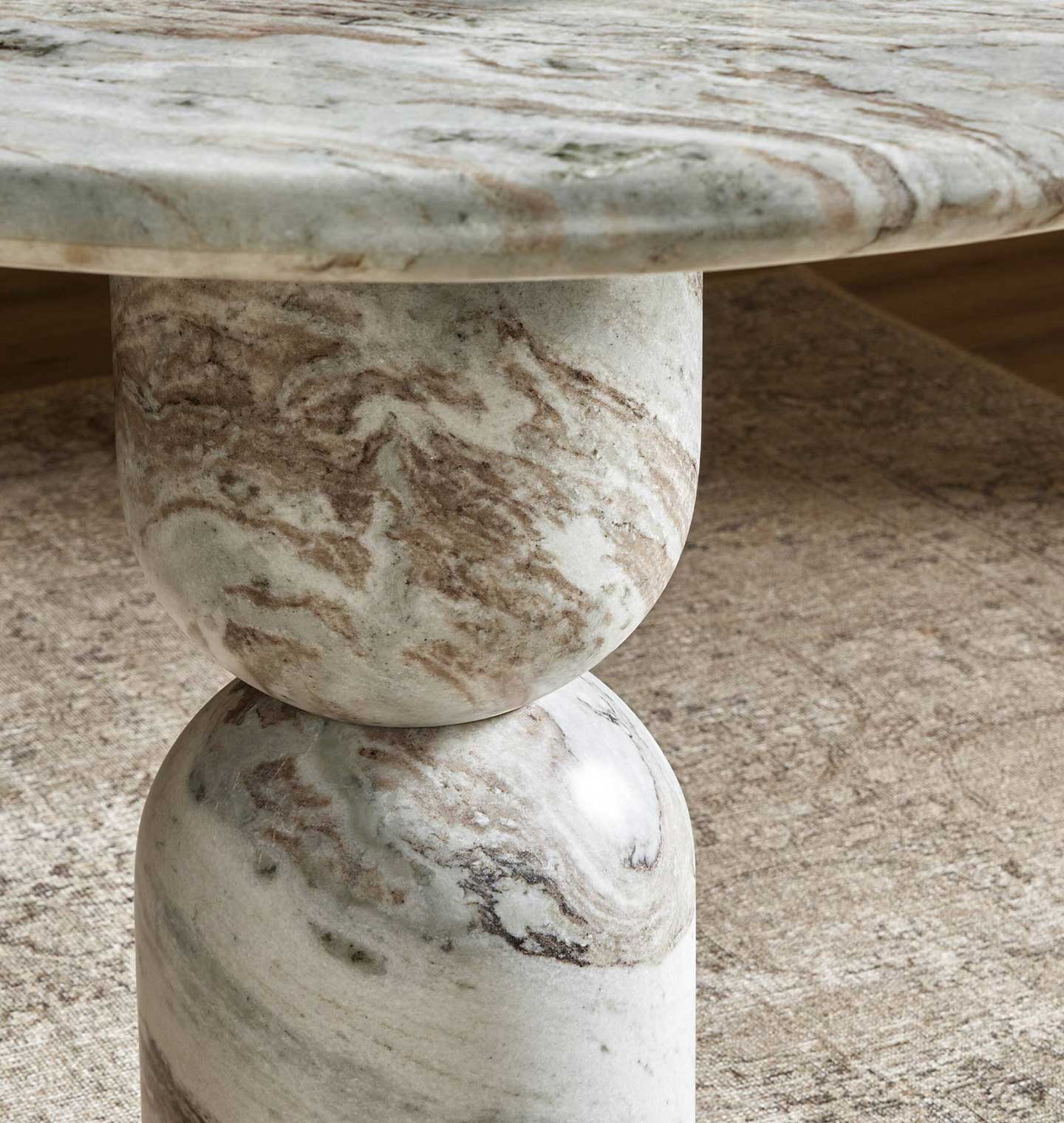 Figueroa Round Marble Dining Table