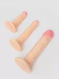Lifelike Lover Classic Realistic Suction Cup Dildo Anal Training Kit (3 Piece)