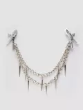 Fetish Fantasy Rock Hard Adjustable Nipple Clamps with Double Chain