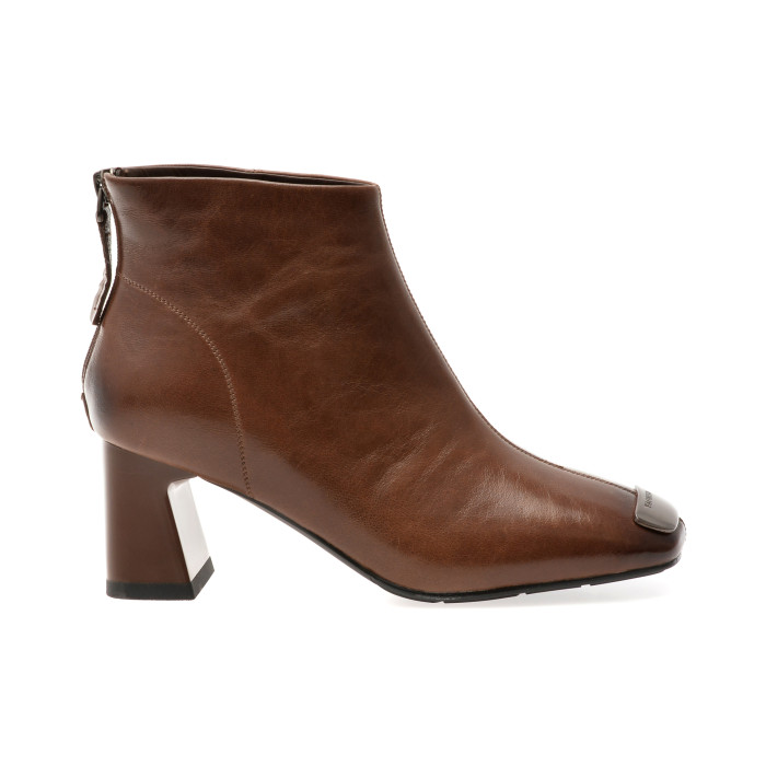 Botine EPICA maro, M32120, din piele naturala