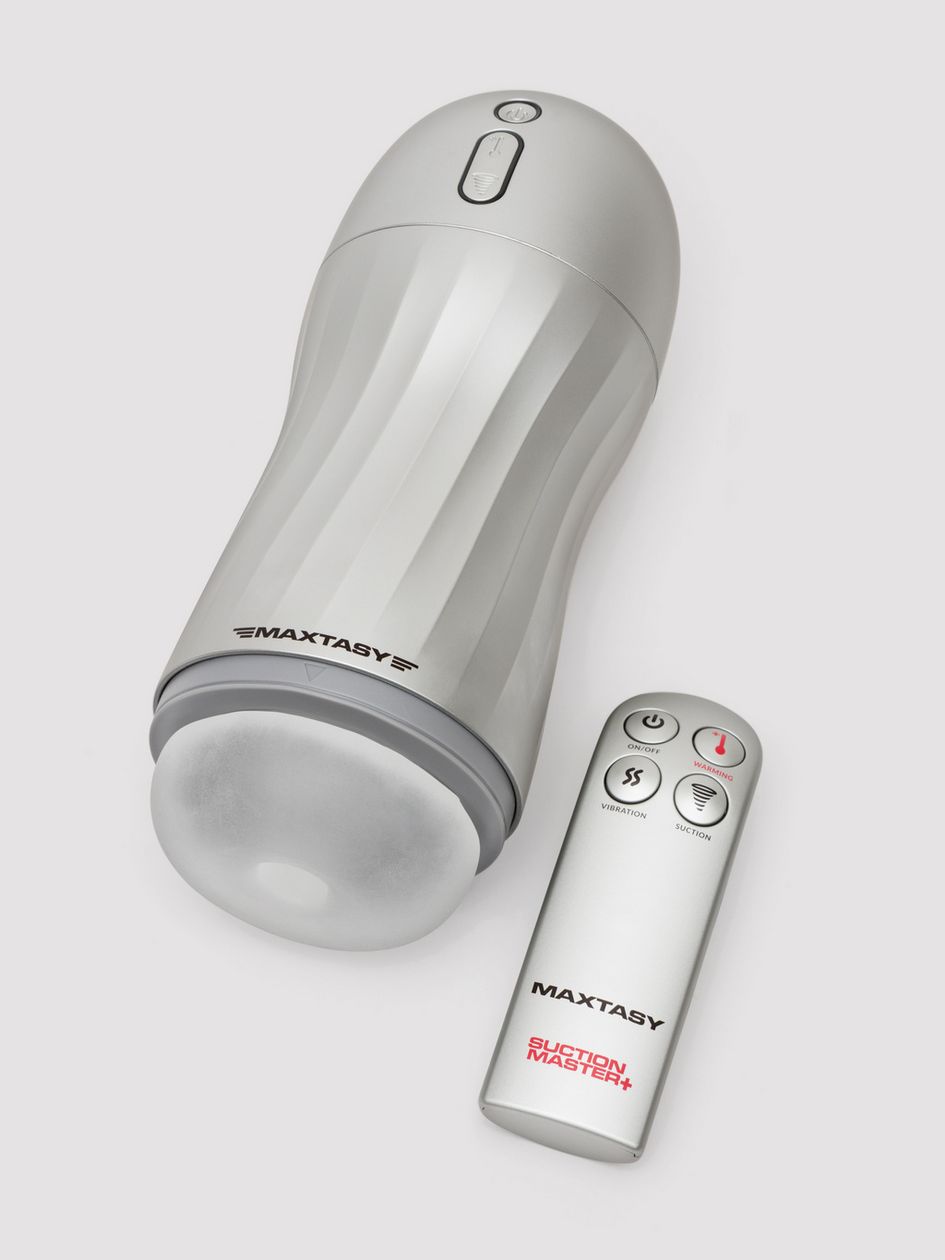 MAXTASY Suction Vibration &amp; Warming Remote Control Male Masturbator