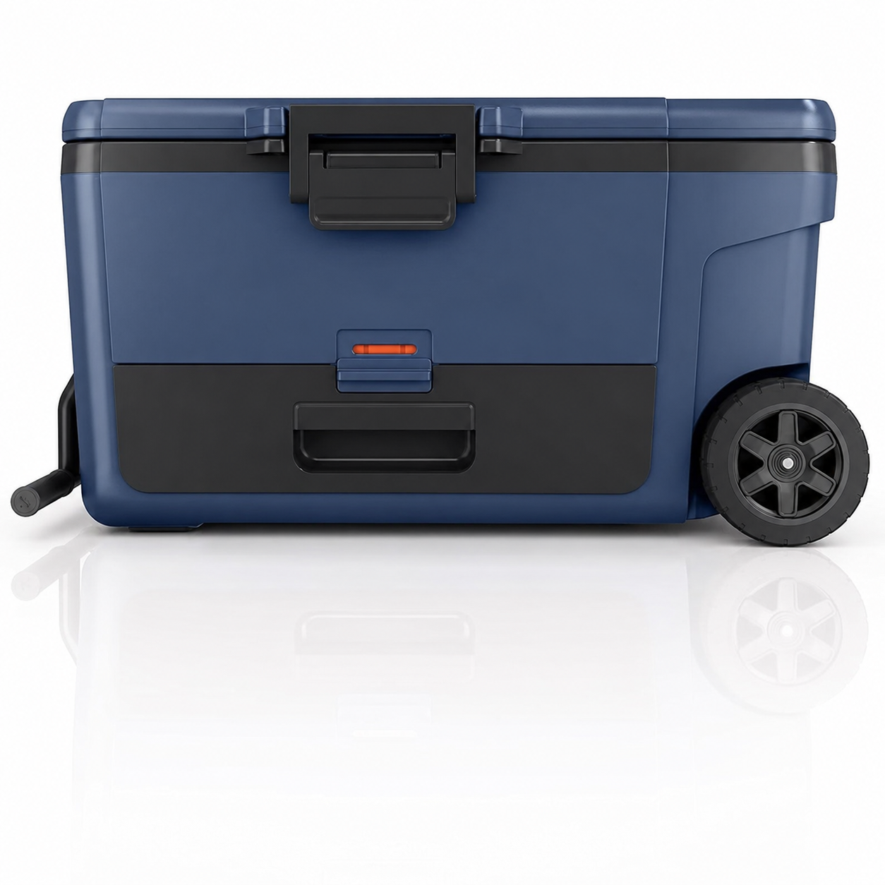 ⏰Limited-Time Deal⏰45/65QT Rolling Cooler with Dry Storage Drawer – Heavy-Duty Outdoor Ice Chest