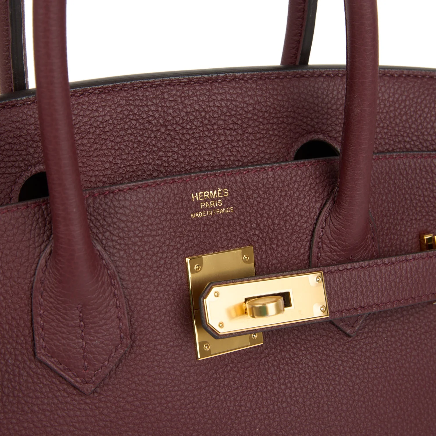 Hermes Birkin 30 Rouge Sellier Togo Gold Hardware
