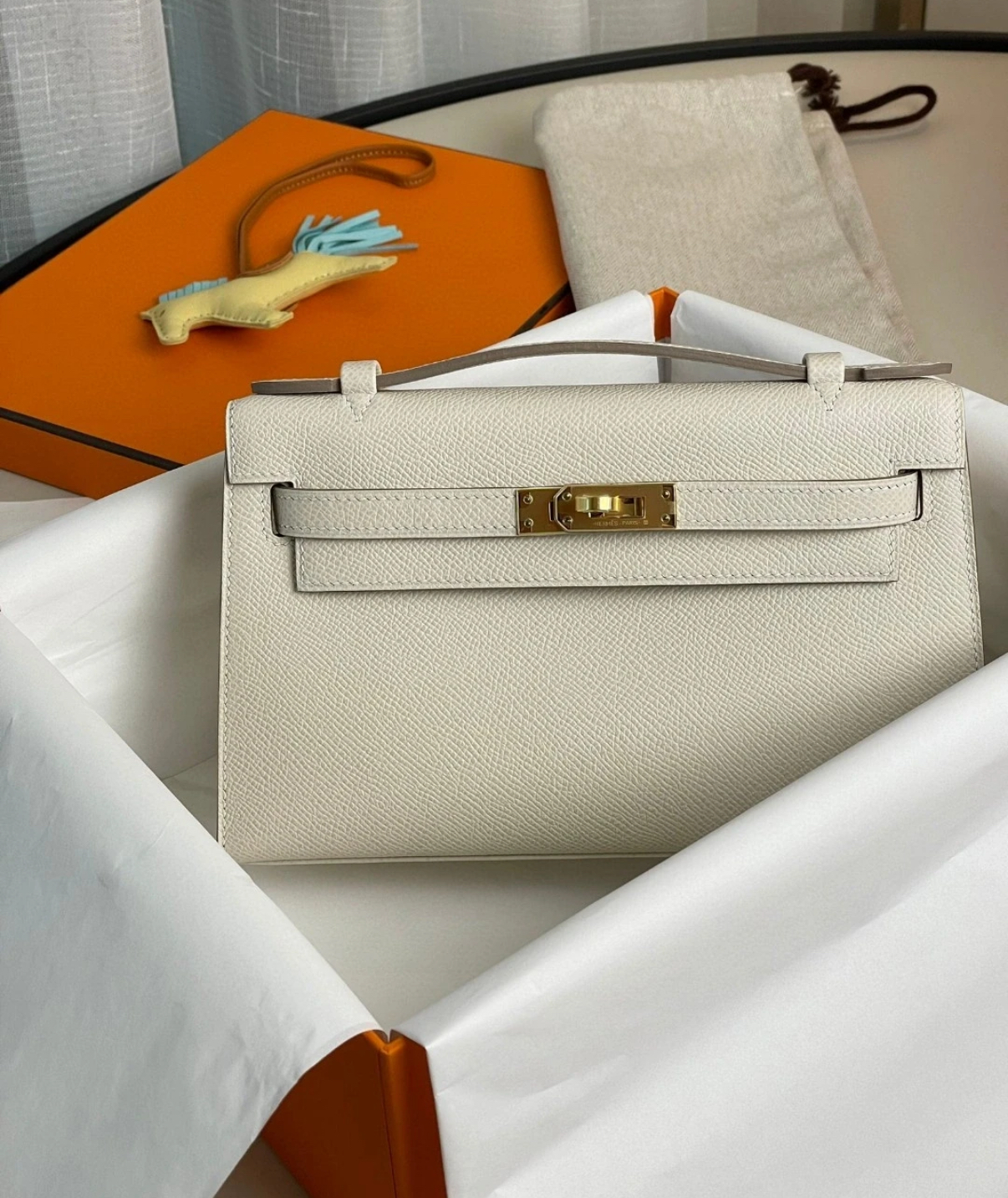 Hermès mini 1 Kelly 19 cream EPSON custom