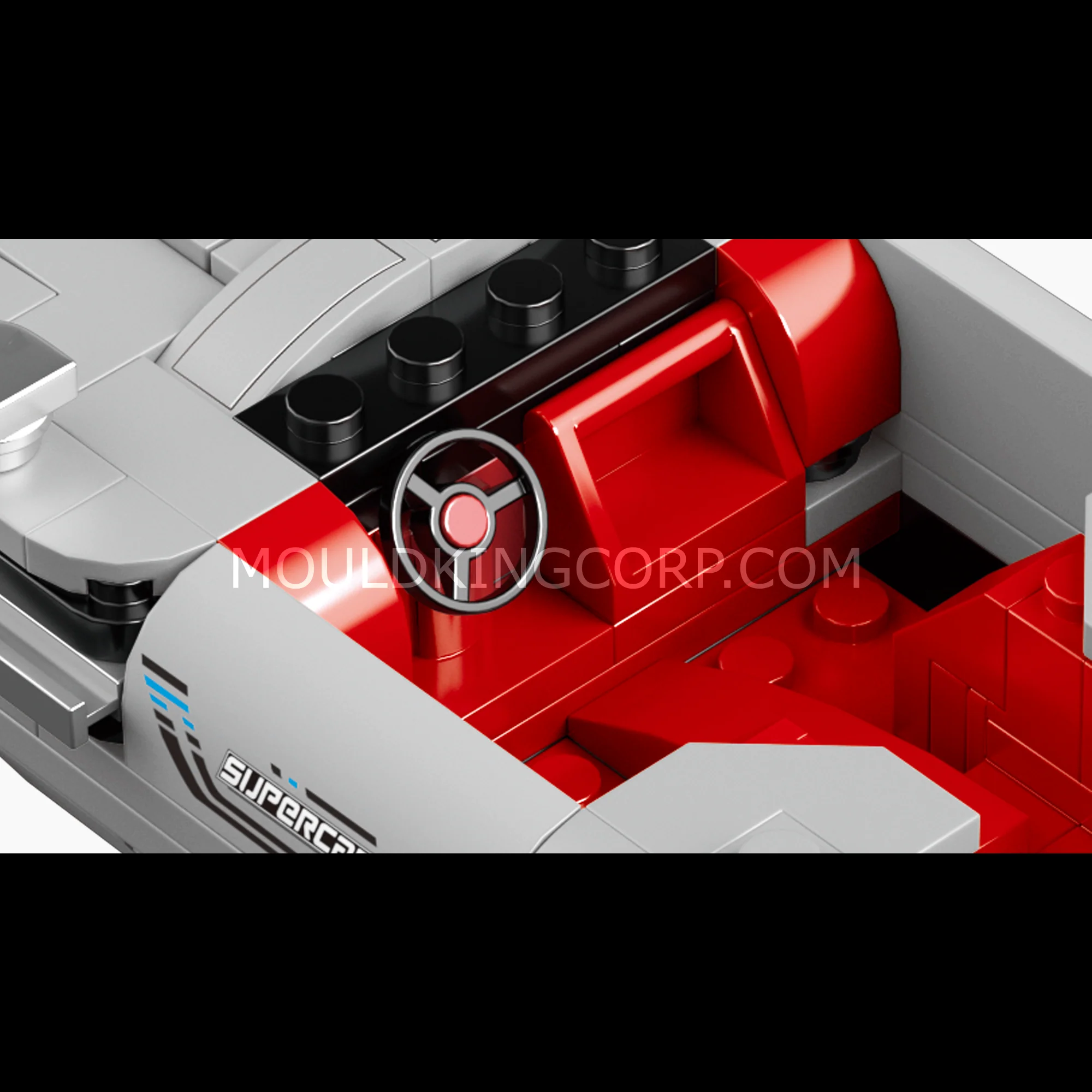 Mould King 27050 Silver Martin 007 Supercar Building Set | 348 Pcs