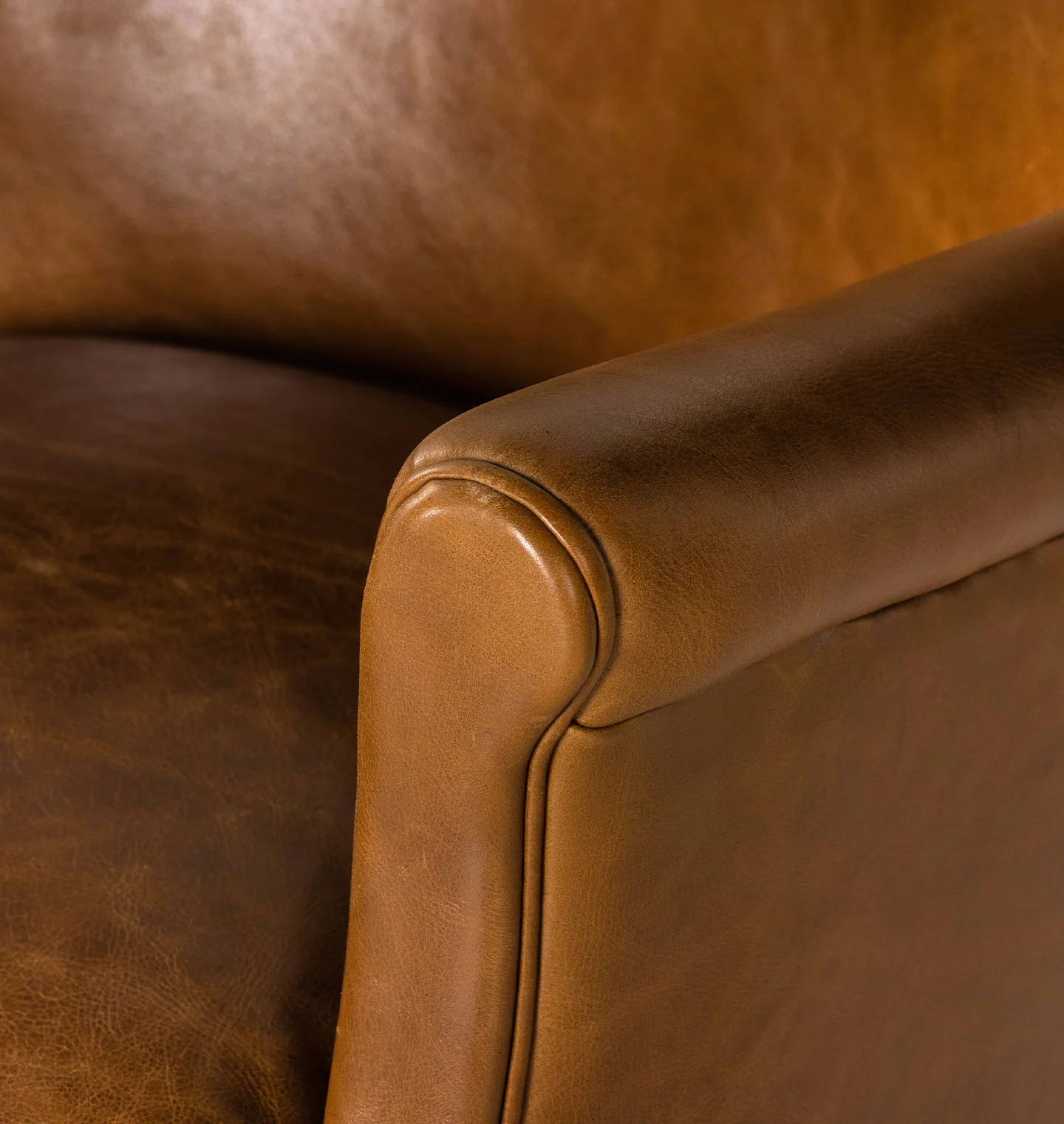 Melvin Petite Leather Lounge Chair