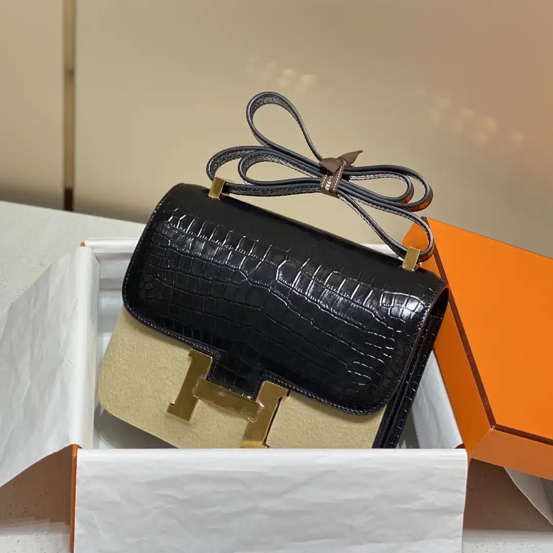 Constance 19 Cowhide (imitation crocodile leather) - Artisantouchss