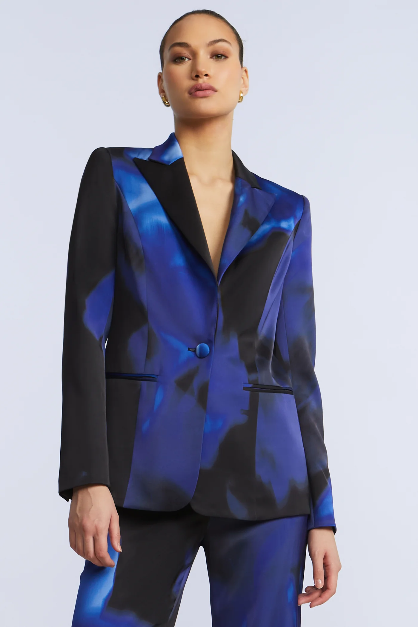 Rose Printed Blazer