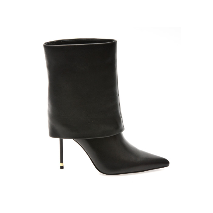 Botine elegante EPICA PREMIUM negre, 2478H, din piele naturala