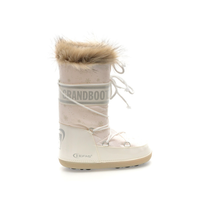 Cizme GRANDBOOT albe, ARTICA HUSKY 05, din material textil