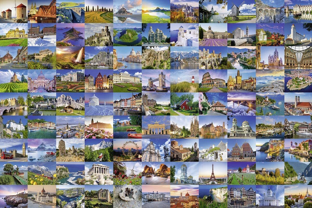 99 Beautiful Places in Europe 3000 Piece Puzzle