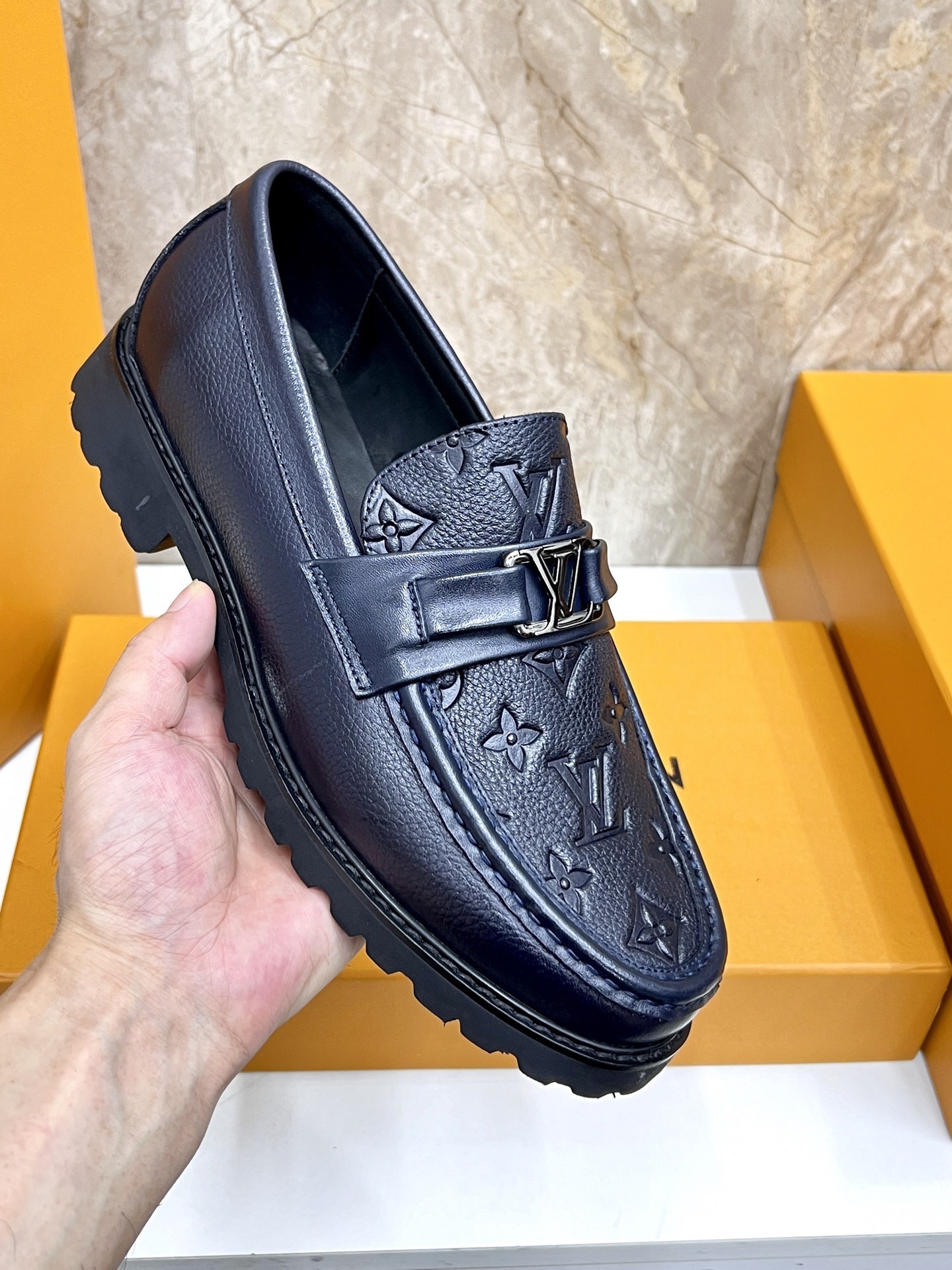 L X V Men's new high qualityLoafers detail 7