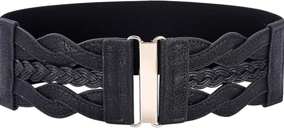 BELTIQUE Women's Elastic Wide Belts Vintage Stretchy Belt