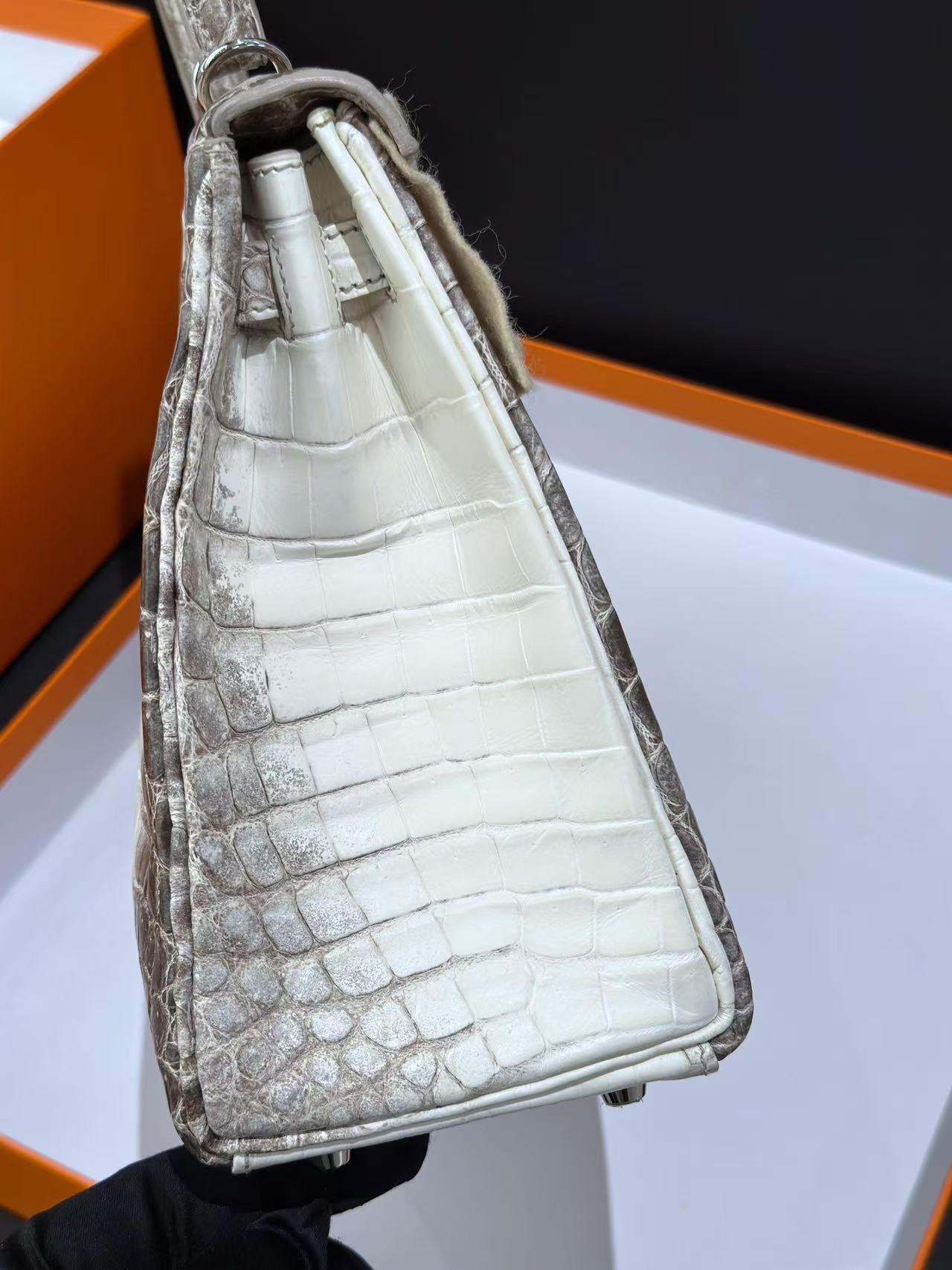 Kelly Himalayan 35cm crocodile skin