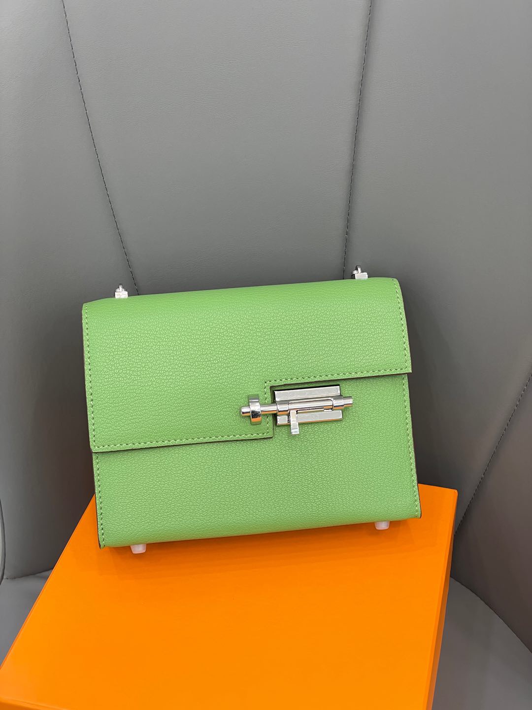 Hermes Verrou 18 Palladium Hardware