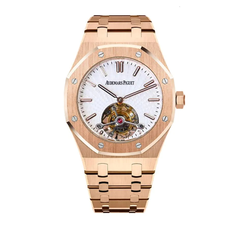 【Super Clone】Audemars Piguet Royal Oak Tourbillon Rose Gold 41MM Watch