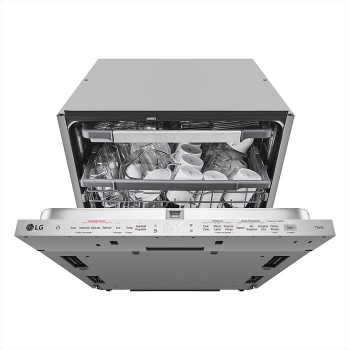 LG - Lavastoviglie QUADWASH DB365TXS Classe B 10coperti-Acciaio inossidabile