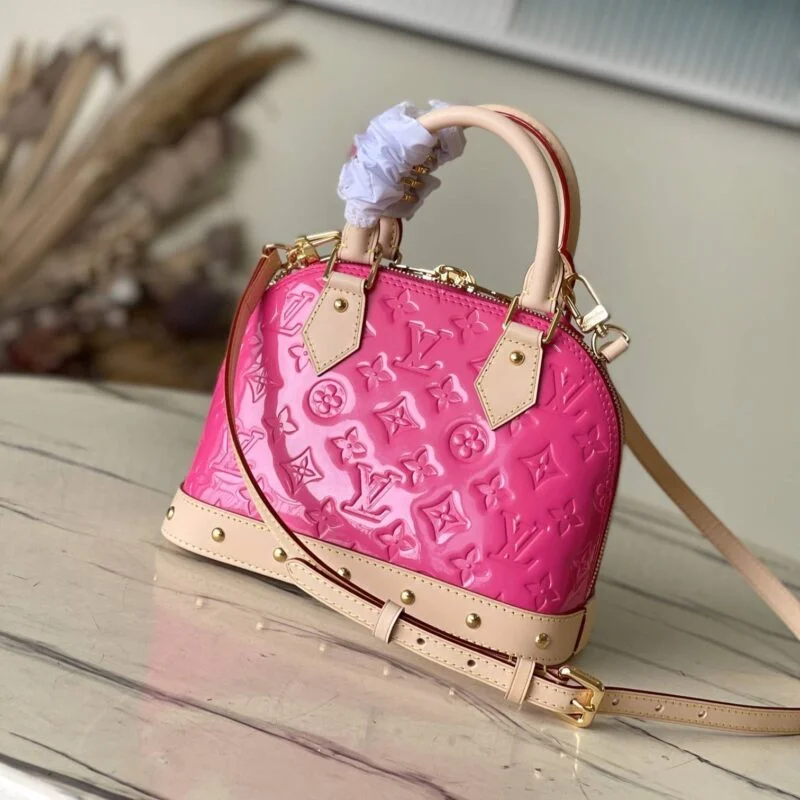 Louis Vuitton Luxury Monogram Casual Style Leather Pink M90611