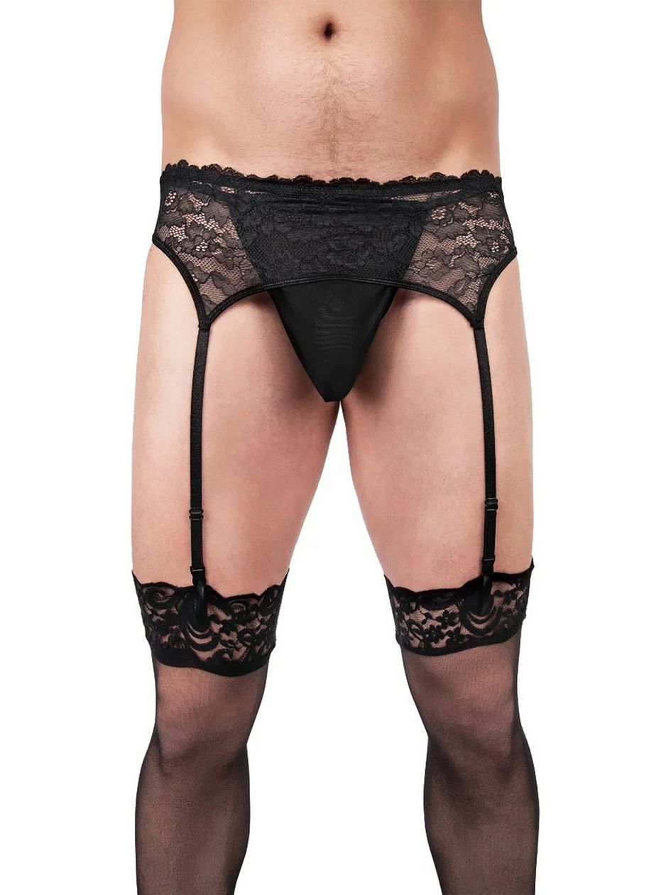 Prowler Men's Lace Suspender Belt