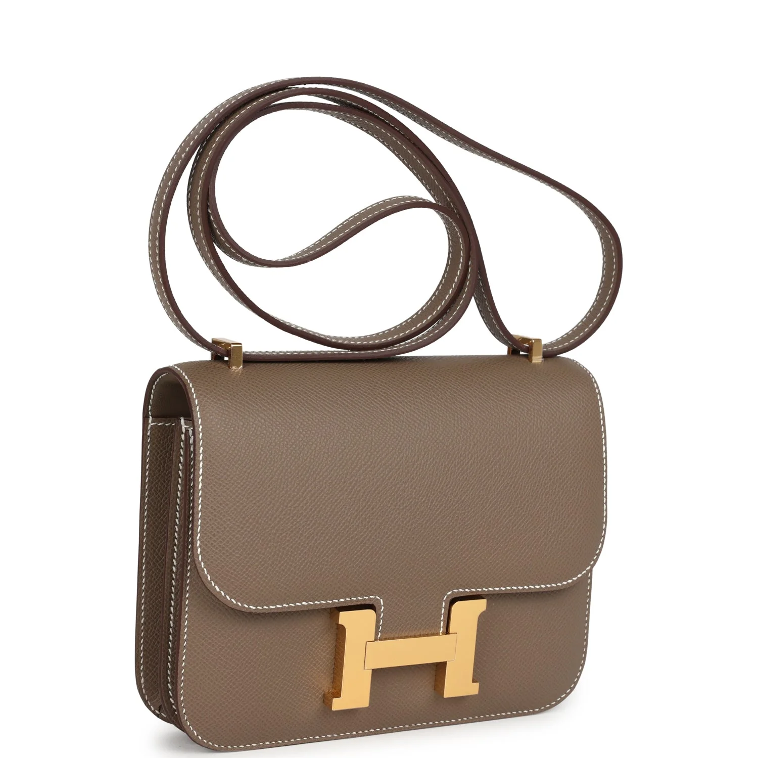 Hermes Constance 18 Etoupe Epsom Gold Hardware