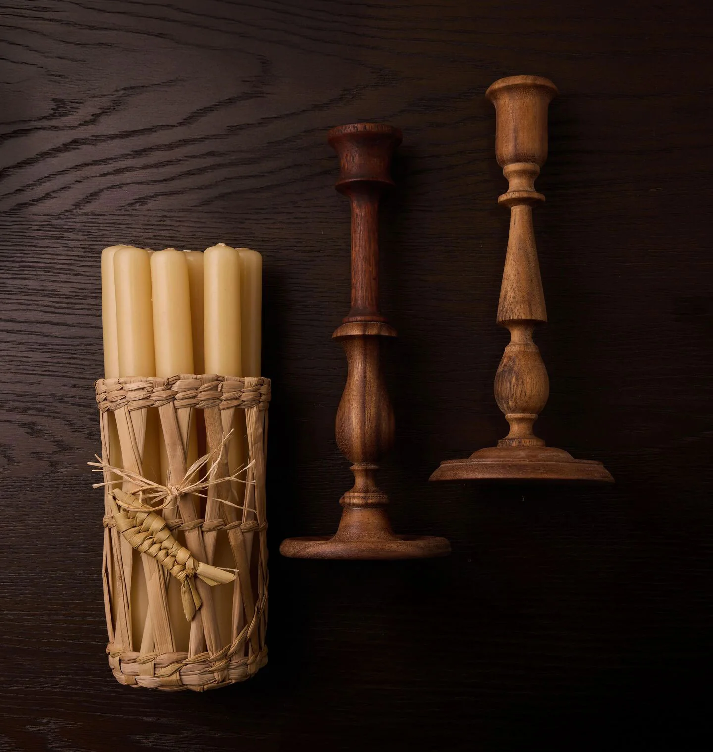 Taper Candle Gift Basket