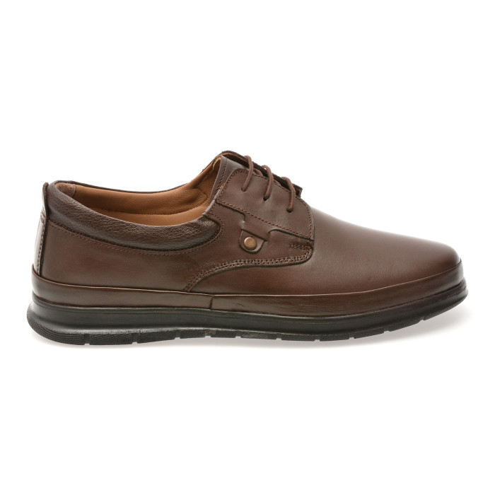 Pantofi BITE THE BULLET maro, RZ007, din piele naturala