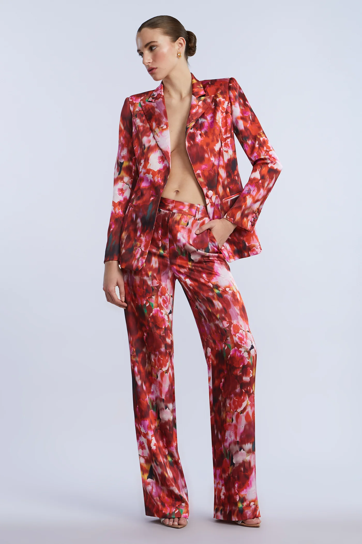 Washed Floral Blazer
