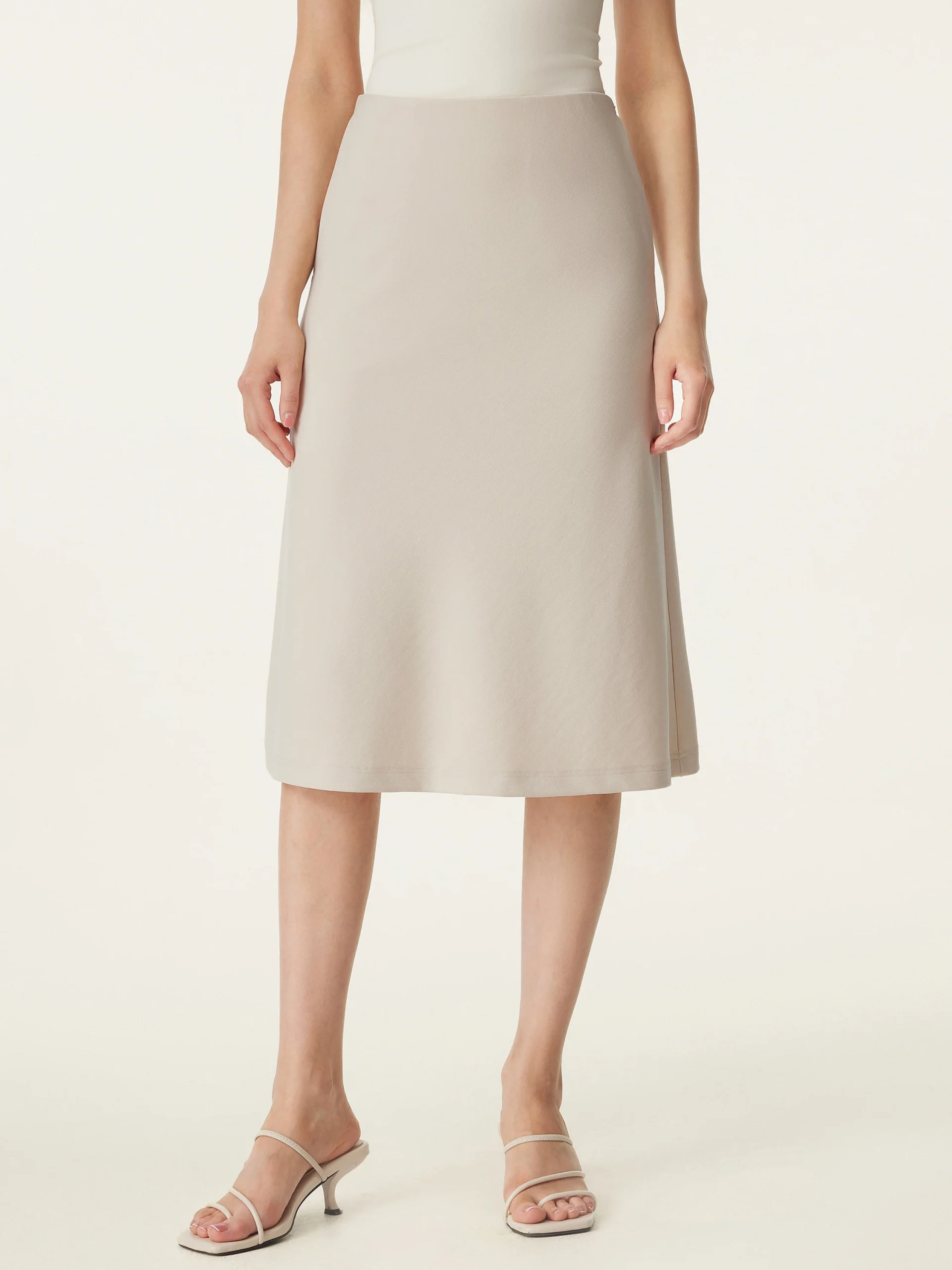 A-line Midi Skirt with Pockets