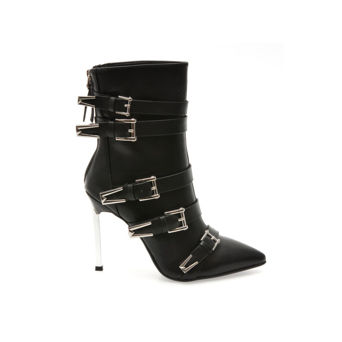 Botine elegante FLAVIA PASSINI negre, C2137, din piele naturala