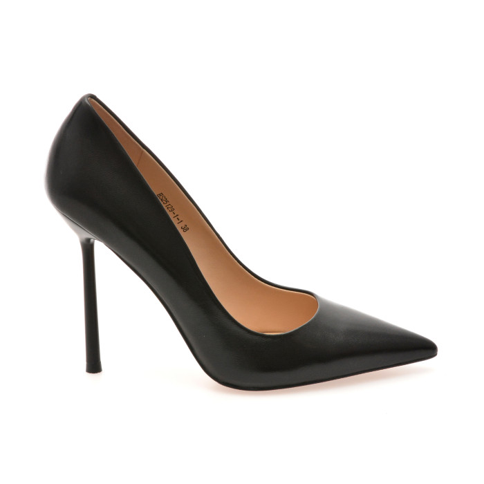 Pantofi eleganti EPICA PREMIUM negri, 25129, din piele naturala
