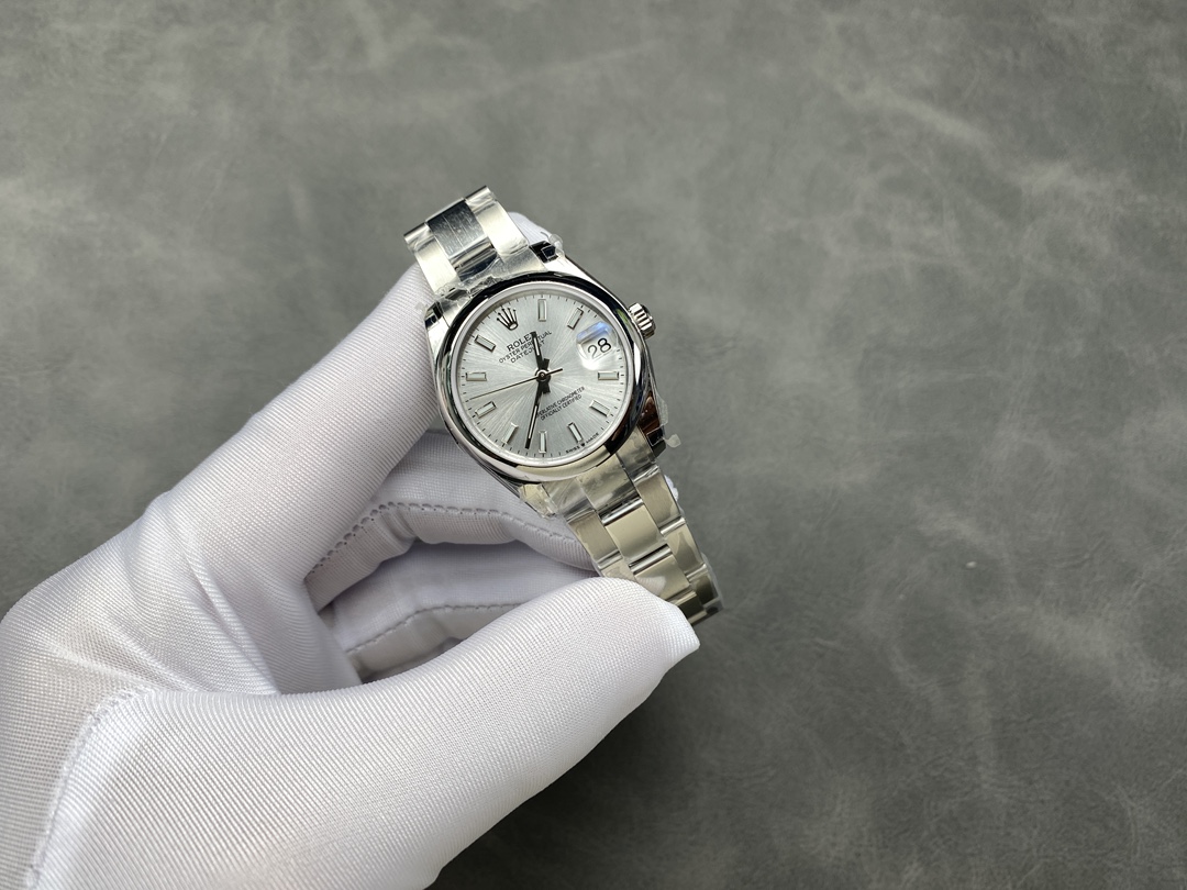 Rolex Datejust 31 Silver Dial Domed Bezel 278240 0005 Women's Watch