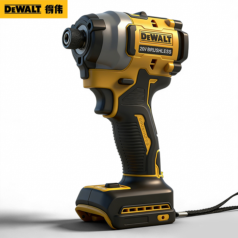 Original DEWALT DCF850 205N.m Impact Driver Electric Driver 20V Lithium Battery Brushless Battery Screwdrivers High Torque Tools
