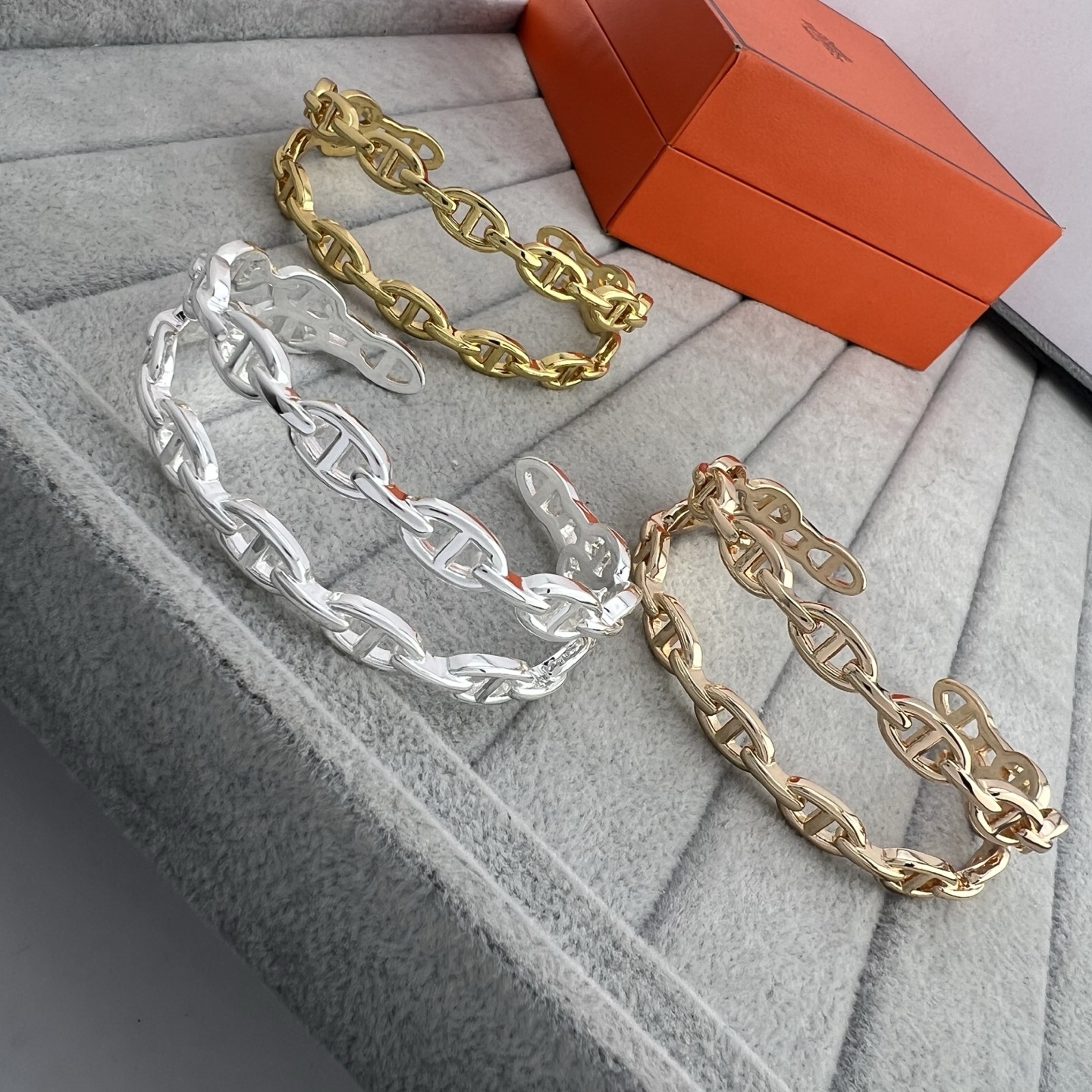 Smooth double-layer open bracelet - Artisantouchss