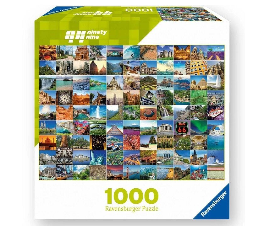 99 Beautiful Places 1000 Piece Puzzle