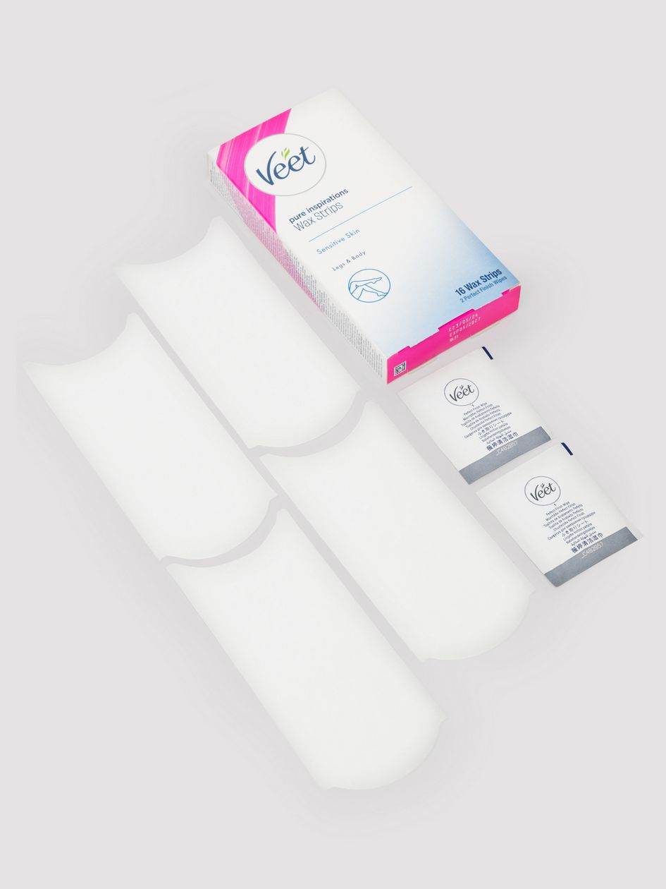 Veet Pure Inspirations Wax Strips For Sensitive Skin (16 Strips)