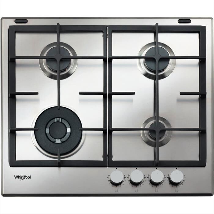 WHIRLPOOL - Piano cottura a gas GMAL 6422/IXL HOB WP 59 cm-Acciaio inossidabile