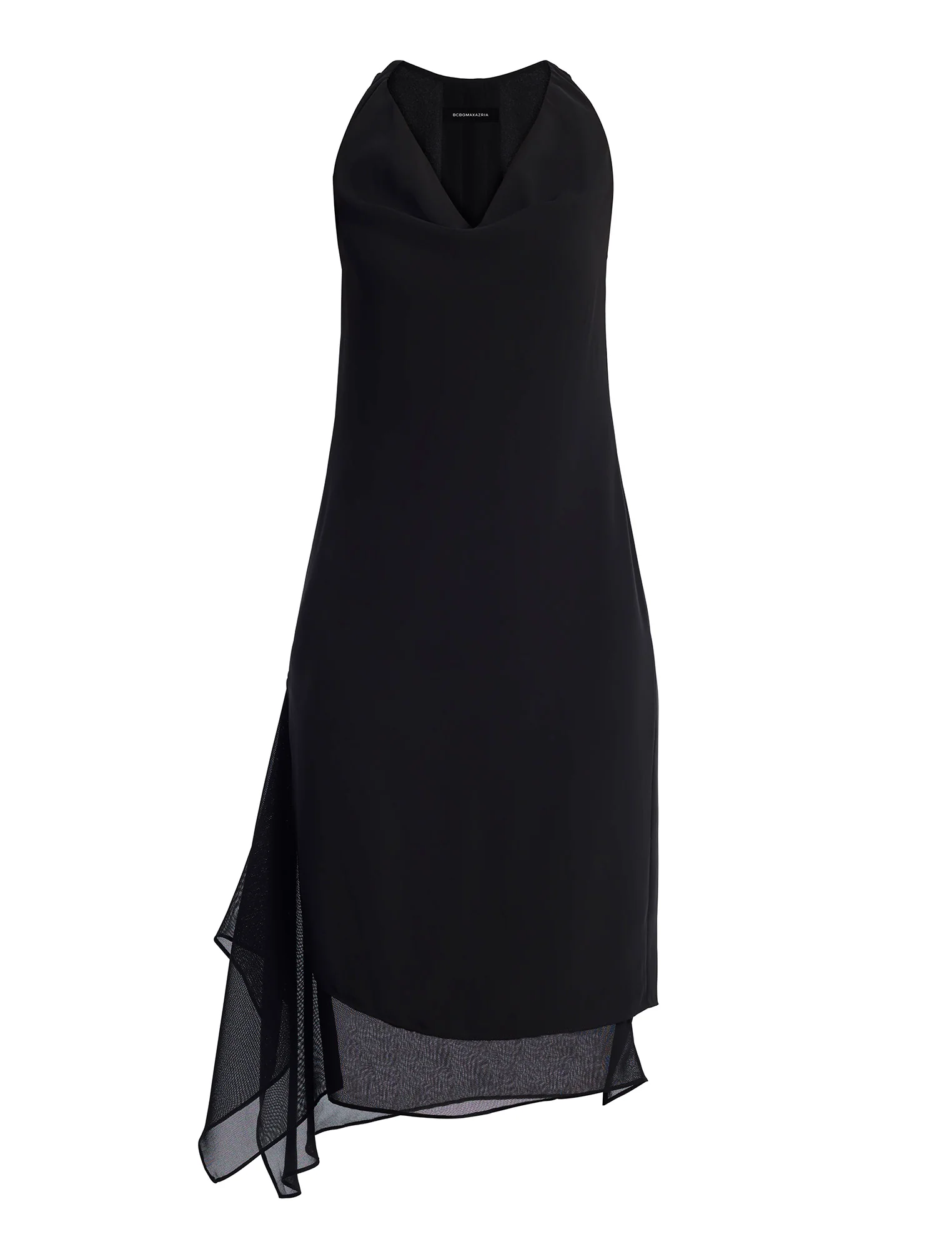 Twist And Drape Combo Dress