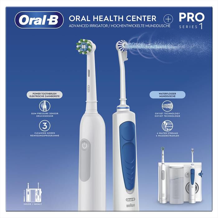 ORAL-B - Spazzolino + idropulsore HEALTH CENTER-Bianco