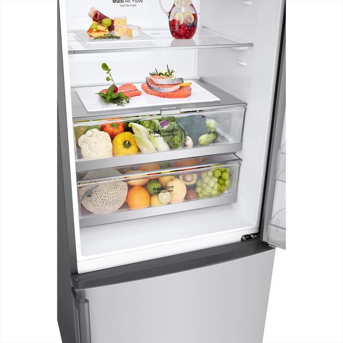 LG - Frigorifero combinato GBB567PZCMB Classe E 500lt-Stainless steel