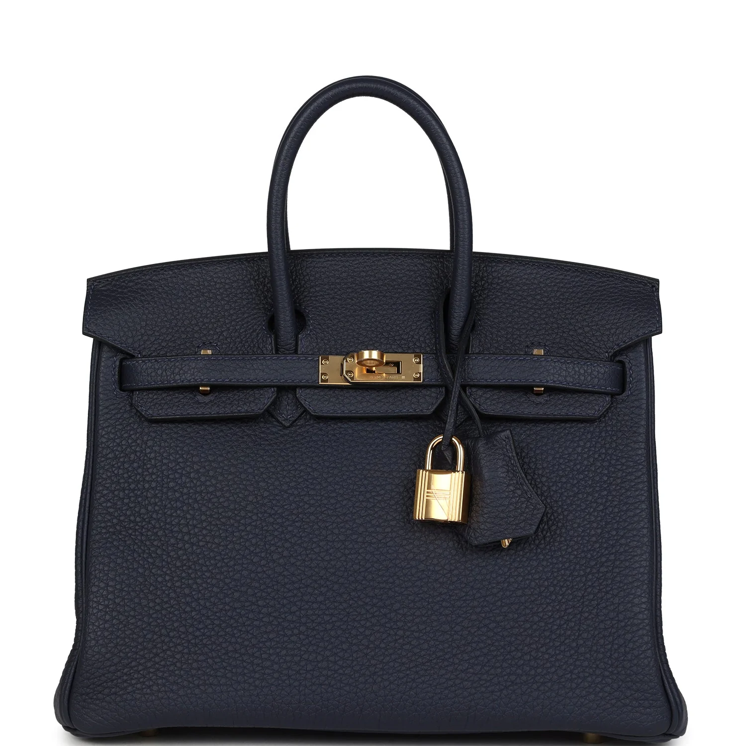 Hermes Birkin 25 Bleu Nuit Togo Gold Hardware