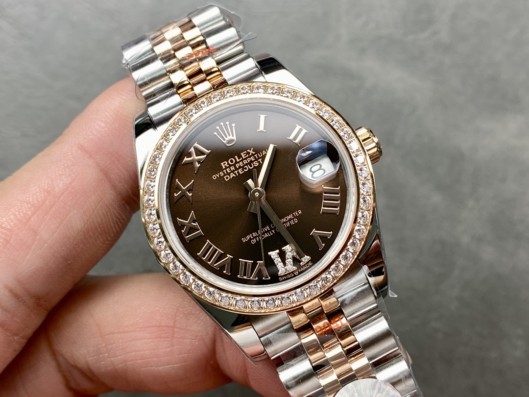 Rolex Datejust 278381RBR 0006 Chocolate Dial 31mm Women's Watch