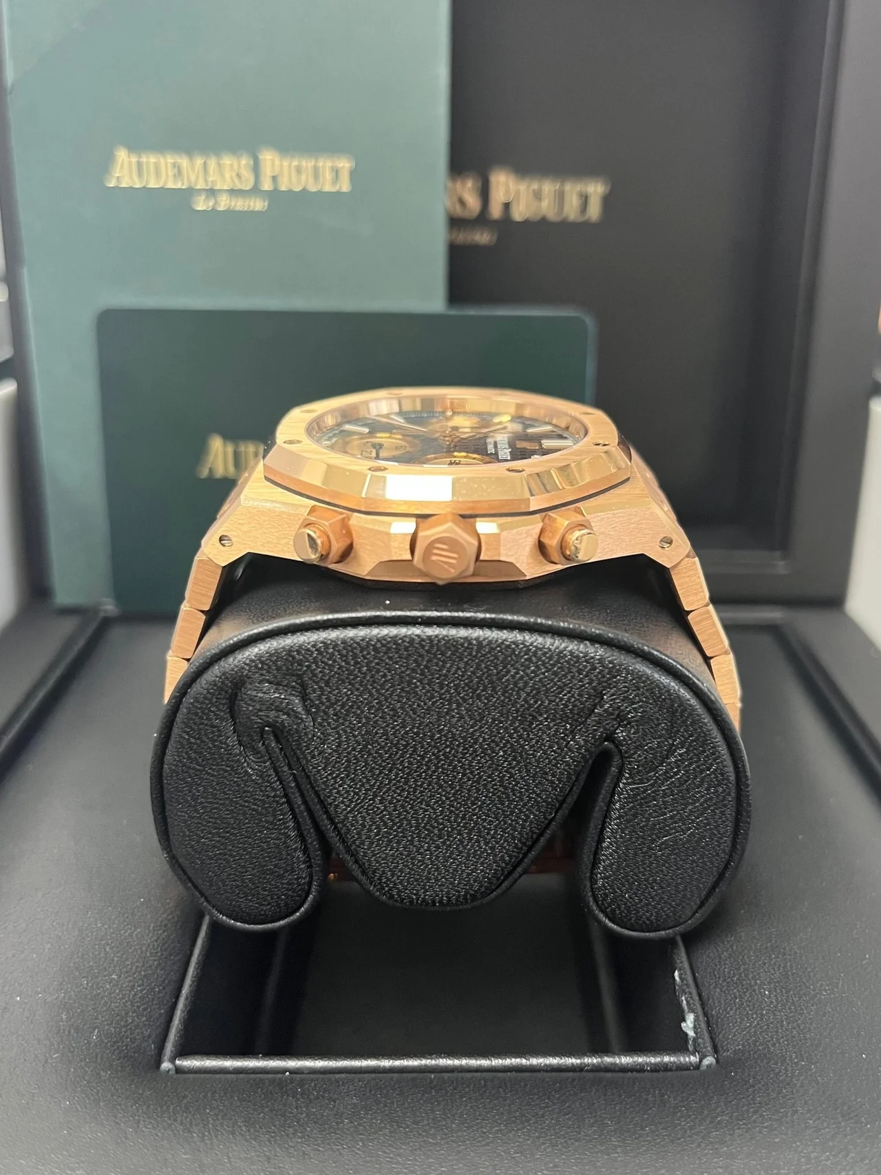 ROYAL OAK Pink Gold Blue Dial CHRONOGRAPH 41mm