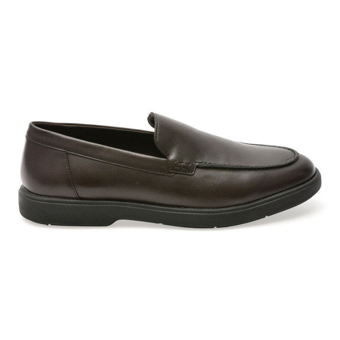 Mocasini GEOX maro, U55LAD, din piele naturala