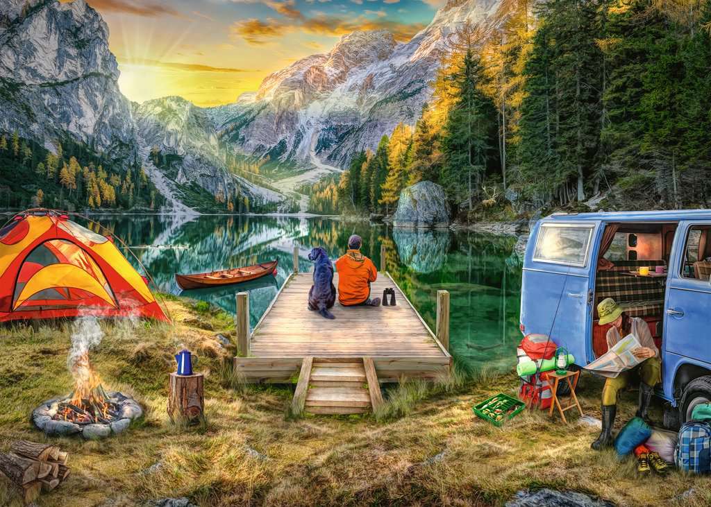 Calm Campsite 1000 Piece Puzzle