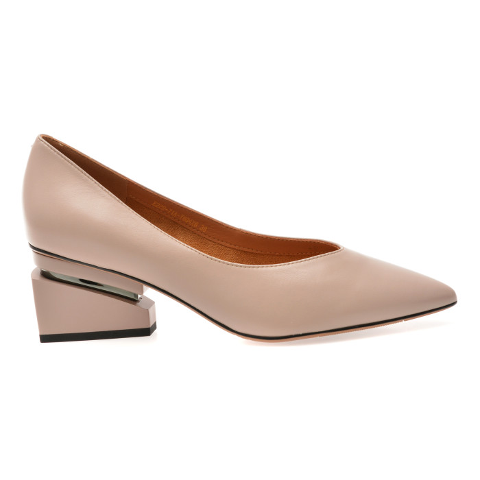 Pantofi eleganti EPICA nude, E229, din piele naturala