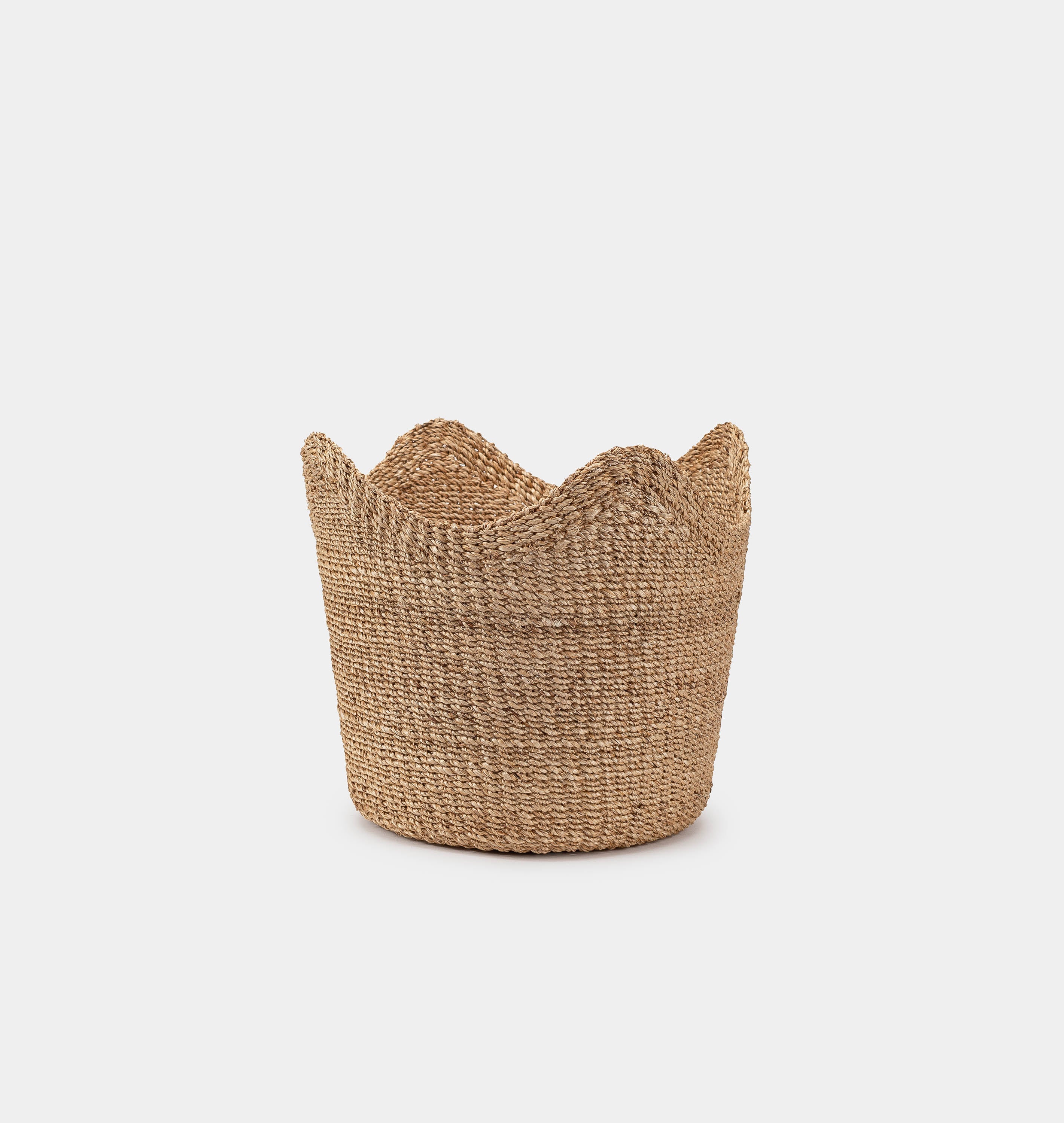 Handwoven Scallop Basket